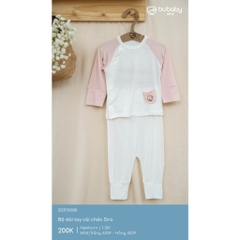 (NB-3M) Bộ dài tay cài chéo Siro Cho bé trai, bé gái - BSR110808| Quần áo BU Baby Chính hãng