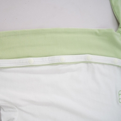 (NB-3M) Body dài tay cài chéo Bambus - BBB210804 | Quần áo BU Baby chính hãng