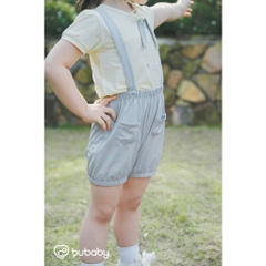 (6M-5Y) Bộ ngắn tay cùng quần yếm đùi cho bé BU Baby Bamco - BBC134300 | Quần áo Bubaby chính hãng