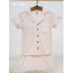 (6M-5Y) Bộ ngắn tay cài giữa Pyjams Bé trai bé gái BU Baby Bambus - BBB1302PJ BBB130211 | Quần áo Bubaby chính hãng