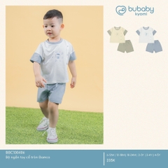 (6M-5Y) Bộ ngắn tay cổ tròn Bubaby Bamco - BBC130409 BBC130407 | Quần áo BU Baby chính hãng