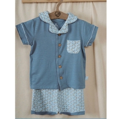 (6M-5Y) Bộ ngắn tay cài giữa Pyjams Bé trai bé gái BU Baby Bambus - BBB1302PJ BBB130211 | Quần áo Bubaby chính hãng