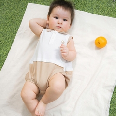 (3M-12M) Body chip sát nách cổ Polo Ponie - BPN240300 | Quần áo BU Baby chính hãng