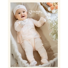 (1M-9M) Bộ dài tay cài chéo cổ bèo Siro cho bé - BSR1108CB | Quần áo BU Baby Chính hãng