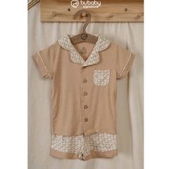 (6M-5Y) Bộ ngắn tay cài giữa Pyjams Bé trai bé gái BU Baby Bambus - BBB1302PJ BBB130211 | Quần áo Bubaby chính hãng