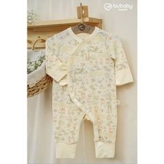(NB-3M) Body dài tay cài chéo tai thỏ cho bé trai BU Baby Bambus - BBB210821 BBB210209 | Quần áo Bubaby chính hãng