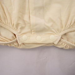 (NB-3M) Body chip dài tay cài giữa cổ Peter Pan Bambus - BBB2102PP | Quần áo BU Baby Chính hãng