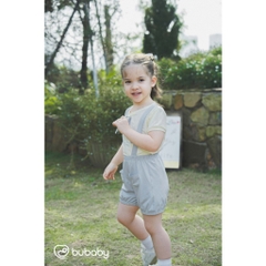 (6M-5Y) Bộ ngắn tay cùng quần yếm đùi cho bé BU Baby Bamco - BBC134300 | Quần áo Bubaby chính hãng