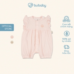 (1M-12M) Body đùi ngắn tay cài giữa bèo vai Bambus BBB230204 | Quần áo BU Baby chính hãng