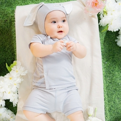 (1M-6M) Bộ ngắn tay cài chéo Siro - BSR130805 | Quần áo BU Baby chính hãng