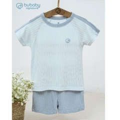 (6M-5Y) Bộ ngắn tay raglan cổ tròn BU Baby Molist - BMD130400 BMD1304TN | Quần áo Bubaby Chính hãng