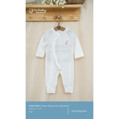 (NB-3M) Body dài tay cài chéo liền thân cho bé Molist - BMD210800 | Quần áo BU Baby chính hãng