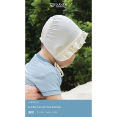 (1M-12M) Body chip ngắn tay cài sau bèo cổ BU Baby Bambus BBB2310BC | Quần áo Bubaby chính hãng