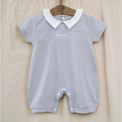 (1M-12M) Body đùi ngắn tay cài sau cổ Peter Pan Bamco - BBC2310PP | Quần áo BU Baby chính hãng