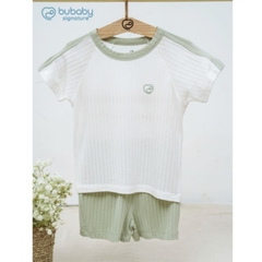 (6M-5Y) Bộ ngắn tay raglan cổ tròn BU Baby Molist - BMD130400 BMD1304TN | Quần áo Bubaby Chính hãng