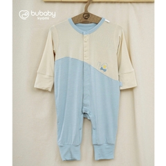 (NB-3M) Body dài tay cài chéo tai thỏ cho bé trai BU Baby Bambus - BBB210821 BBB210209 | Quần áo Bubaby chính hãng