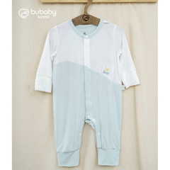 (NB-3M) Body dài tay cài chéo tai thỏ cho bé trai BU Baby Bambus - BBB210821 BBB210209 | Quần áo Bubaby chính hãng