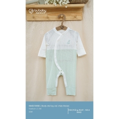 (NB-3M) Body dài tay cài chéo liền thân cho bé Molist - BMD210800 | Quần áo BU Baby chính hãng
