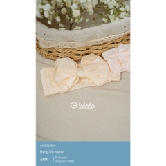 (Freesize) Băng đô BU Baby Molist cho bé gái - AMD020000 | Phụ kiện Bubaby chính hãng