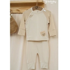 (NB-3M) Bộ dài tay cài chéo Siro Cho bé trai, bé gái - BSR110808| Quần áo BU Baby Chính hãng