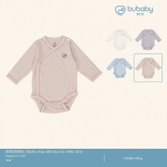 (NB-3M) Body chip dài tay cài chéo Siro - BSR210806 | Quần áo BU Baby chính hãng