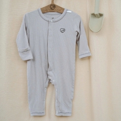 (NB-3M) Body dài tay cài giữa bé trai bé gái Bubaby Siro - BSR210205 | Quần áo BU Baby chính hãng