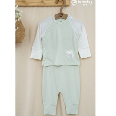 (NB-3M) Bộ dài tay cài chéo Siro Cho bé trai, bé gái - BSR110808| Quần áo BU Baby Chính hãng