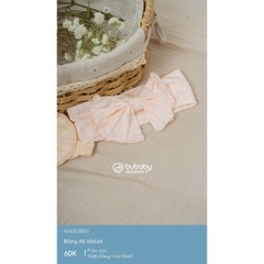 (Freesize) Băng đô BU Baby Molist cho bé gái - AMD020000 | Phụ kiện Bubaby chính hãng