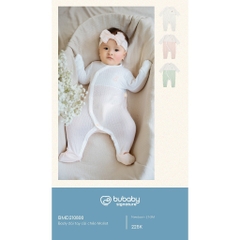 (NB-3M) Body dài tay cài chéo liền thân cho bé Molist - BMD210800 | Quần áo BU Baby chính hãng