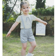 (6M-5Y) Bộ ngắn tay cùng quần yếm đùi cho bé BU Baby Bamco - BBC134300 | Quần áo Bubaby chính hãng