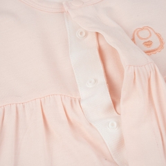 (1M-12M) Body đùi ngắn tay cài giữa bèo vai Bambus BBB230204 | Quần áo BU Baby chính hãng