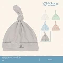 (1M-6M) Mũ nút thắt Siro - ASR192402 | Phụ kiện BU Baby Chính Hãng