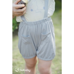 (6M-5Y) Bộ ngắn tay cùng quần yếm đùi cho bé BU Baby Bamco - BBC134300 | Quần áo Bubaby chính hãng