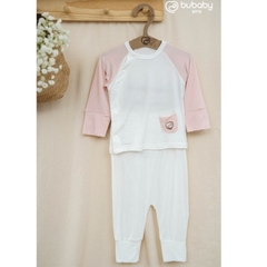 (NB-3M) Bộ dài tay cài chéo Siro Cho bé trai, bé gái - BSR110808| Quần áo BU Baby Chính hãng