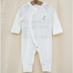 (NB-3M) Body dài tay cài chéo liền thân cho bé Molist - BMD210800 | Quần áo BU Baby chính hãng