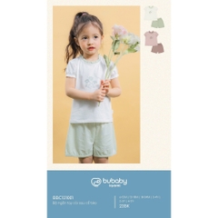 (6M-5Y) Bộ ngắn tay cài sau cổ bèo cho bé gái Kyomi - BBC131001 | Quần áo BU Baby Chính hãng
