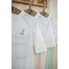 (NB-3M) Body dài tay cài chéo liền thân cho bé Molist - BMD210800 | Quần áo BU Baby chính hãng