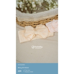 (Freesize) Băng đô BU Baby Molist cho bé gái - AMD020000 | Phụ kiện Bubaby chính hãng