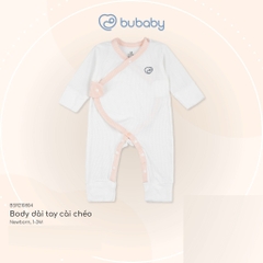 (1M-12M) Body dài tay cho bé Bubaby Siro Stripy BSR210805 BSR210804 BSR210202 BSR110205 | Quần áo BU Baby chính hãng