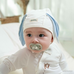 Mũ Bonnet sơ sinh tai thỏ Bambus BU Baby ABB194302 | Phụ kiện chính hãng