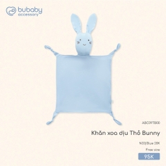(Freesize) Khăn xoa dịu Thỏ bunny và Vịt con Bubaby Bamboo cotton | Phụ kiện BU Baby chính hãng