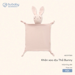 (Freesize) Khăn xoa dịu Thỏ bunny và Vịt con Bubaby Bamboo cotton | Phụ kiện BU Baby chính hãng