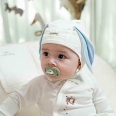 Mũ Bonnet sơ sinh tai thỏ Bambus BU Baby ABB194302 | Phụ kiện chính hãng