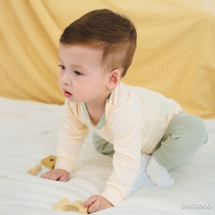 (6M-5Y) Bộ dài tay cài vai cho mùa Thu nhẹ Bubaby Molist BMD110100| Quần áo Bubaby chính hãng