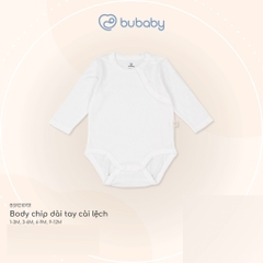 (1-12M) Body chip dài tay cài lệch Bubaby Siro BSR210701 | Quần áo BU Baby chính hãng
