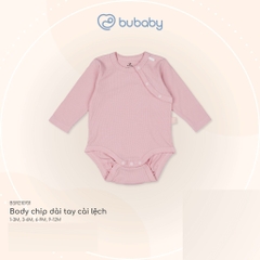 (1-12M) Body chip dài tay cài lệch Bubaby Siro BSR210701 | Quần áo BU Baby chính hãng