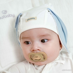 Mũ Bonnet sơ sinh tai thỏ Bambus BU Baby ABB194302 | Phụ kiện chính hãng