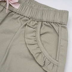 (12M-5Y) Quần short, Quần đùi túi bèo Kaki cho bé gái - BCT4331TB | Quần áo BU Baby chính hãng
