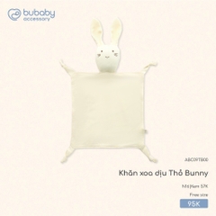 (Freesize) Khăn xoa dịu Thỏ bunny và Vịt con Bubaby Bamboo cotton | Phụ kiện BU Baby chính hãng