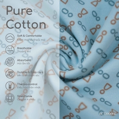 (1M-18M) Áo gile + nơ cổ Iconic 1 Bubaby Cotton BCT3900NC | Quần áo chính hãng